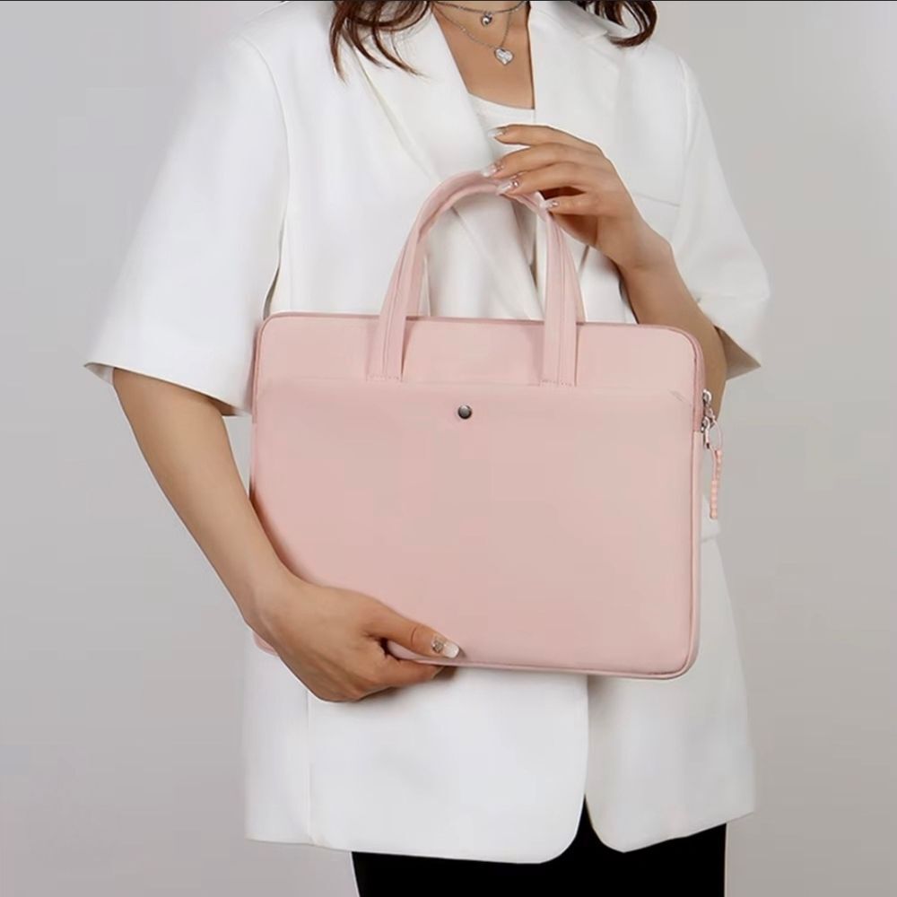 LAPTOP Briefcase Pink Handbag - Picture 2 of 14
